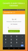 Celsius Fahrenheit convertidor captura de pantalla 1