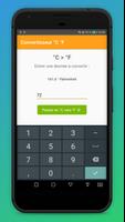 Convertisseur Celsius Fahrenheit الملصق