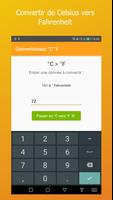 Convertisseur Celsius Fahrenheit تصوير الشاشة 1