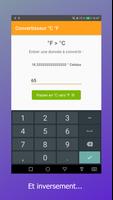 Convertisseur Celsius Fahrenheit imagem de tela 2