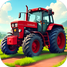 Tractor Farming Harvester Game icon