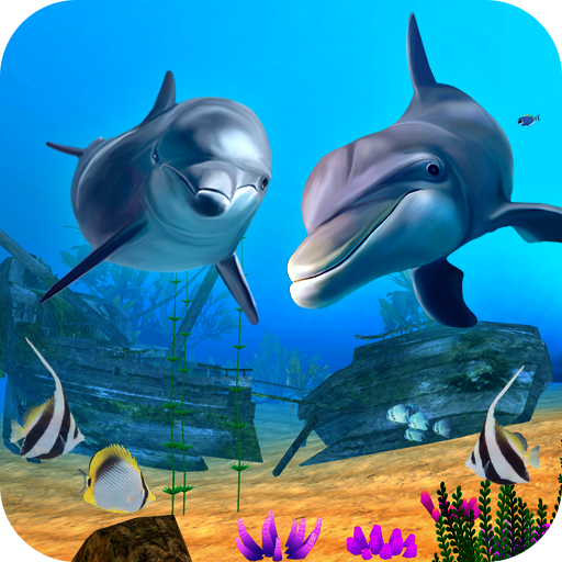 藍色 海豚 魚 生活 牆紙： 水族館 魚 3D