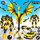 Flying Dragon: Robot Car Games icône