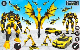 Flying Dragon: Robot Car Games capture d'écran 1