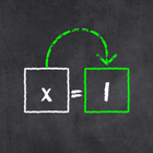 x=1: Learn to solve equations icon