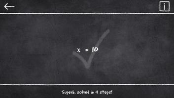 x=1: Learn to solve equations captura de pantalla 1