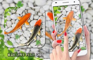 рыба жить обои аквариум кои 3D постер