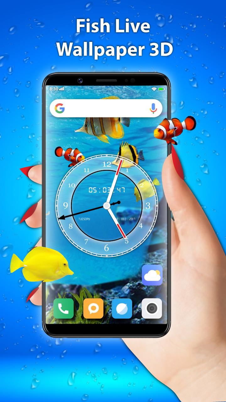 Một bức tranh sống động với Koi Fish Live Wallpaper 3D trên màn hình điện thoại của bạn. Với hiệu ứng chuyển động đẹp mắt, liệu bạn có còn muốn rời mắt khỏi những chú cá đang bơi trong khu vực màn hình của bạn không? (Translation: A vivid painting with Koi Fish Live Wallpaper 3D on your phone screen. With beautiful motion effects, do you still want to look away from these fish swimming in the area of your screen?)