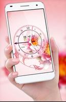 Flower Clock Live Wallpaper تصوير الشاشة 1