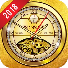 golden Uhr Leben Tapete 2018 Gold glitzern frei