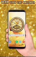 Luxury Gold Clock Live Wallpaper HD: Golden Theme screenshot 3