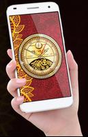 Luxury Gold Clock Live Wallpaper HD: Golden Theme screenshot 1