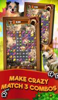 Match 3 Puppy Land - Matching  تصوير الشاشة 1