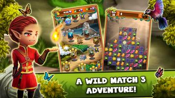 Match 3 Jungle Treasure Affiche