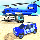 Police Car Transport Truck:New Car Games 2020 아이콘