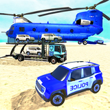 Police Car Transport Truck:New Car Games 2020 icône