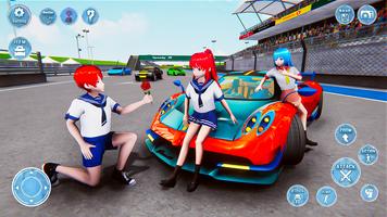 برنامه‌نما Anime High School Girl 3D Sim عکس از صفحه