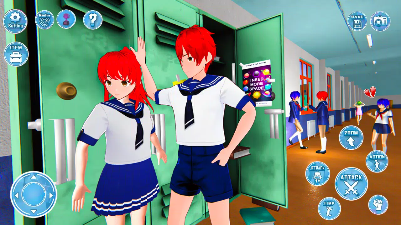 Anime High School Girl Love Story - High School Girl Life Sim 3D SAKURA  School Simulator Game for Kids - Yumi High School Anime Games 2023 - Anime