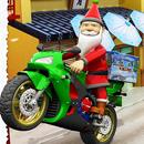 Christmas Santa Crazy Moto Jeu de Livraison 2k18 APK