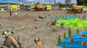 Farm Frenzy Chicken Shooter Game: Chicken Shooting Affiche