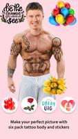 Six Pack Tattoo Body Photo Edi syot layar 2