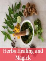 Herbs healing and magic poster