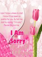Apology and sorry messages पोस्टर