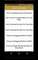 How to start a blog 스크린샷 1