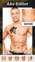 Six Pack Abs Body Photo Editor Affiche