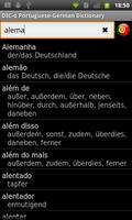 Portuguese-German offline dict screenshot 1