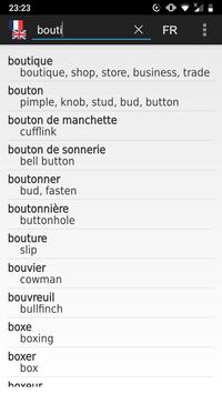 French - English offline dict. poster