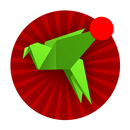Sceny origami: papierowe ptaki aplikacja