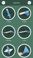 Schémas d'origami: armes à papier et épées capture d'écran 1