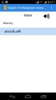 English Malayalam Dictionary capture d'écran 2