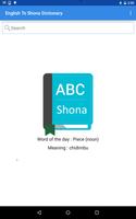 English To Shona Dictionary poster