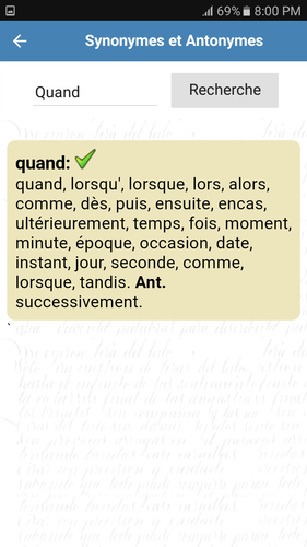 Dictionnaire Synonymes  et Antonymes APK 7 0 f r Android 