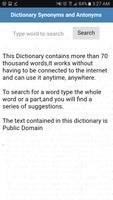 Dictionary Synonyms & Antonyms ảnh chụp màn hình 1