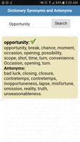 برنامه‌نما Dictionary Synonyms & Antonyms عکس از صفحه