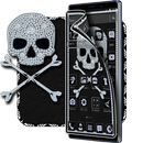 Schwarzer Diamantschädelthema APK