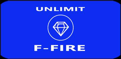 F-Fire Diamond Calc Unlimit الملصق