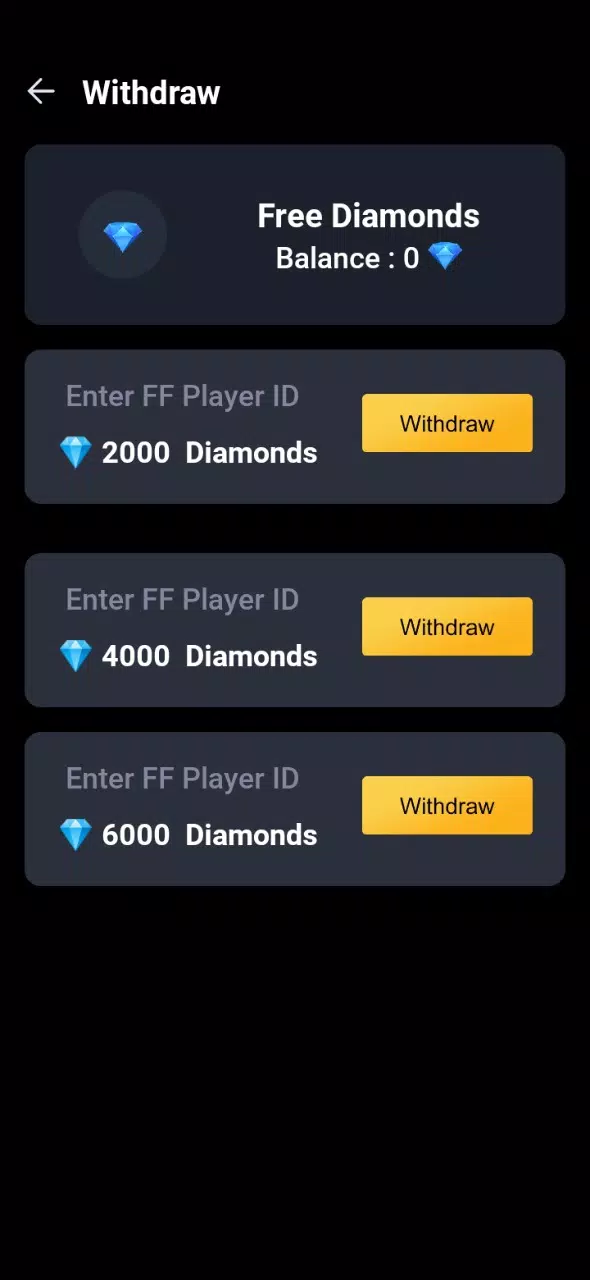 6000 Diamond Giveaway