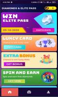 Free Diamonds And Elite Pass পোস্টার