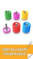 Color Hoop Stack: Sort 3D 포스터