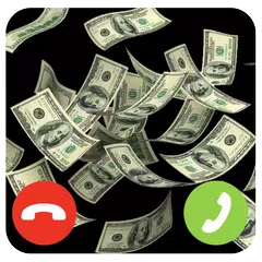 Raining Money Incoming Call Screen