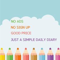 Diary that is securely saved locally - DAYPOP poster