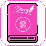 Diary With a Fingerprint Lock & passcode Pro App أيقونة