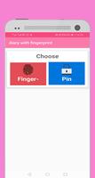 Diary With a Fingerprint Lock & passcode Pro App Affiche