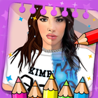 kimberly loaiza para colorear icono