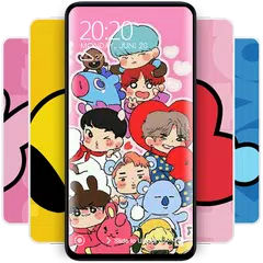 xxBT2Ixx Wallpaper + Kpop Chibi Kawaii version APK download