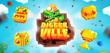 Diggerville: 3D掘る そして ピクセルゲーム